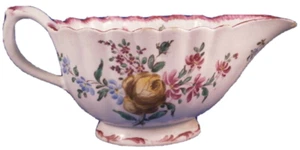 Antique 18thC Faience Marseille Sauce Gravy Boat Dish Veuve Perrin Sauciere - Picture 1 of 11