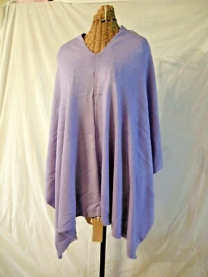 女士毛衣 Poncho By G (George),浅紫色,均码,全新 — 第 1/2 张图片