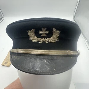 ANTIQUE PETTIBONE KNIGHTS OF ST JOHN UNIFORM HAT WITH PRAYER CARD - Picture 1 of 16