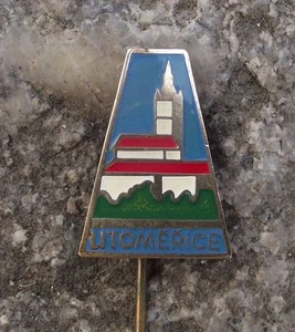 Antique Litomerice Leitmeritz St Stephen Cathedral Tower Souvenier Pin Badge - Picture 1 of 5