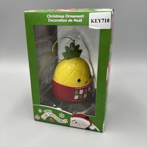 Original Squishmallows Christmas Ornament. Pineapple W/ Sweater. Jazwares, NIB - Picture 1 of 5
