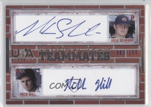 2007 USA Baseball Teammates Blue Ink /150 Nick Hill Schmidt #TM-2 Auto