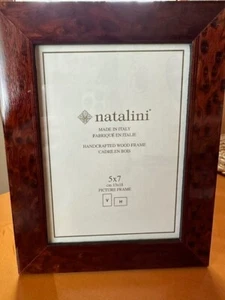 CORNICE PORTAFOTO/FOTO 5x7 NATALINI - MARRONE - SPEDIZIONE GRATUITA - FREE STANDING - Foto 1 di 7