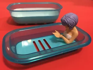 Sega Evangelion Rei Ayanami Seifenschale Version 2 blau Wanne ohne Karton 2004 kaum benutzt - Bild 1 von 14