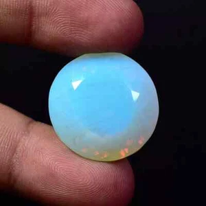 Piedra preciosa redonda sin tratar de ópalo Welo australiano certificado natural 41,25 quilates AA+++ - Imagen 1 de 7