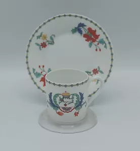 BOURDOIS BLOCH Porcelaine de Paris Pavot ESPRESSOTASSE UND UNTERTASSE SET - Bild 1 von 4