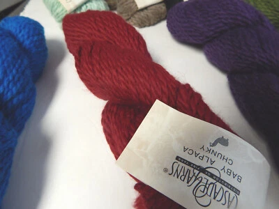 Hilo grueso de alpaca 100 % bebé cascada 15 colores muy suave Foto 1 de 2