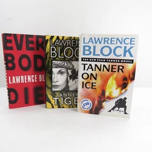 Lawrence Block 3 Signed Hardcover Books Tanner on Ice, Tanners Tiger & Other - Imagen 1 de 15