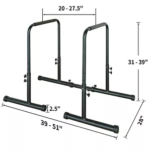 Adjustable Power Tower Heavy Duty Dip Station Multi-Function Pull Up Bar - Picture 1 of 12
