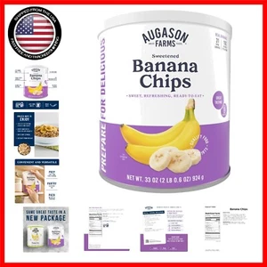 Sweetened Banana Chips Can - 31 Servings, Perfect for Emergency Food Supply - Picture 1 of 10