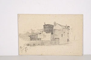 Jules PONCEAU 1881-1961 Petit Dessin 1905 CLAMART Disparu, Vieilles maisons - Imagen 1 de 1