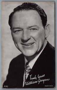 Arcade Card c1940s NBC William Gargan Actor "Martin Kane, Private Eye” B - Picture 1 of 2