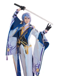Genshin Impact Kamisato Ayato Anime Cosplay Fancy Dress Costume - XL (FD141) - Picture 1 of 3