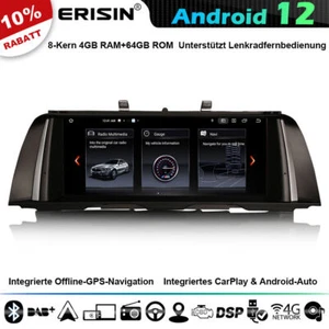 64GB 10.25 CarPlay Android 13 Autoradio Navi für BMW 5 Serie F10/F11 mit CIC IPS - Bild 1 von 23