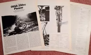 Articolo prova moto Ossa Pioneer 250 4pg 1971 - Foto 1 di 1