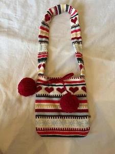 Gymboree Mountain Cabin Heart Fair Isle Purse vintage VHTF holiday PB B18 - Picture 1 of 2