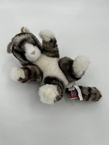 Douglas Plush Gray Striped Tabby Lil Handful Kitten Cat Stuffed Animal 9” - Picture 1 of 3