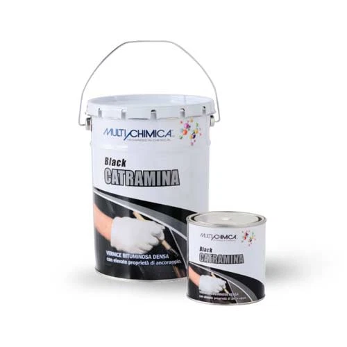 Multichimica BLACK CATRAMINA vernice bituminosa densa 750 ML