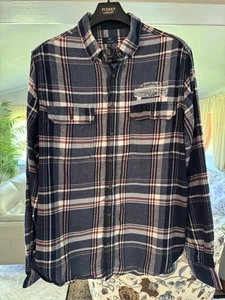 Supernatural Jensen Ackles Blue White Red Flannel w/ Embroidered Baby - 2XL - Picture 1 of 3