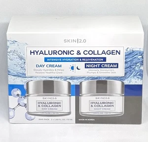 Crema de hidratación intensiva de día/noche Skin 2.0 hialurónica y colágeno 1,69 oz cada una - Imagen 1 de 4
