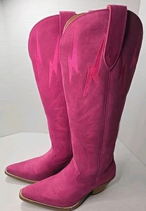 Größe 7,5 Dingo Pink Thunder Road Damen-Westernstiefel aus Leder - Bild 1 von 12