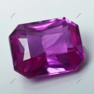 Zaffiro di Ceylon Rosa CERTIFICATO 10,20 Carati Taglio Smeraldo Naturale Gemma Sciolta - Foto 1 di 7