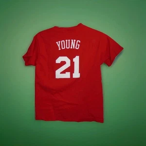 PHILADELPHIA 76ERS THADDEUS YOUNG JERSEY TSHIRT YOUTH LARGE - Picture 1 of 4