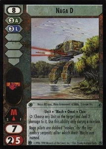 Naga D (CE) - Commander's Edition - Battletech CCG - Imagen 1 de 6