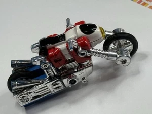 Vintage 1980er GoBots 3" Cy-Kill rot blau Fahrrad Figur Tonka Bandai komplett MR-01 - Bild 1 von 20