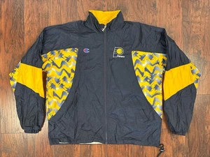 Vintage 90er Herren Champion NBA Indiana Pacers Windbreaker Jacke blau gelb Gr. XL - Bild 1 von 24