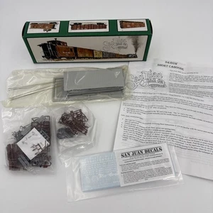 San Juan Car Co. On3 Scale Kit #107 D&RGW Short Caboose complete OB - Bild 1 von 8