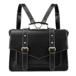 Backpack for Women Briefcase Messenger Laptop Bag Vegan Leather Satchel Work ... - Picture 1 of 8