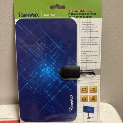 Mediasonic HomeWorx Super Thin Indoor TV Antenna 25 Miles Range Brand New - Image 1 of 2
