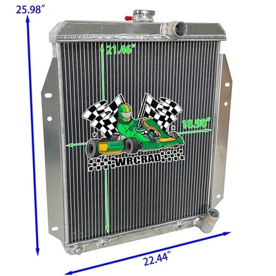 Aluminum Radiator Fit Dodge A100 Truck L6 Engine 1964-1970 1969 1968 1967 AT MT - Изображение 1 из 4