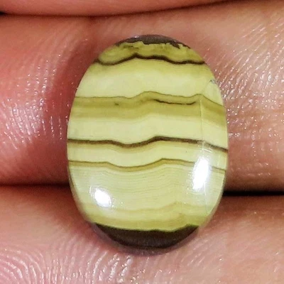 (14 X 18 X 5 MM) 20.60 Karat Natürlich Sphalerit Oval Cabochonschliff Lose - Bild 1 von 4