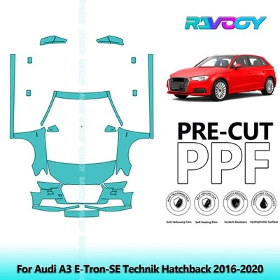  Paint Protection Film PPF For Audi A3 E-Tron-SE Technik Hatchback 2016-2020 - Image 1 of 4