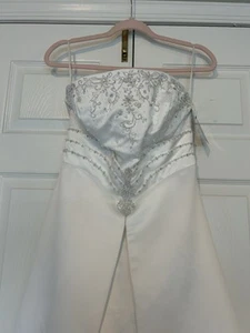 Mori Lee Wedding Dress New Size 10 Stunning Embroidered And Cristal’s - Picture 1 of 15