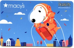 Snoopy Thanksgiving Macys Department Store  Parade BALLOON Gift Cards -NO MONEY - Picture 1 of 1