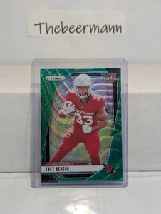 2024 Panini Prizm Trey Benson Green Wave Prizm Rookie #392 Arizona Cardinals RC - Picture 1 of 2