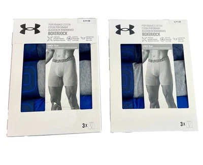 Under Armour Performance Cotton Boxer Jock Briefs Size Small 6 pairs - Image 1 of 4