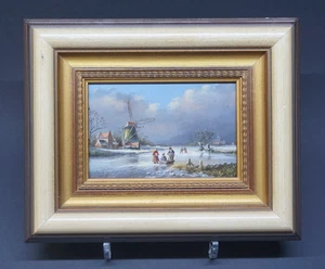 Jacob van Eck Winterfreuden 10x15 cm Lupenmalerei - Bild 1 von 3
