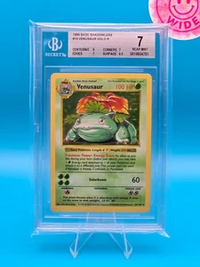 BGS 7 - 1999 Pokemon Base Shadowless, Venusaur HOLO R - Bild 1 von 2