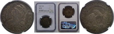 1818  50C Bust Half Dollar NGC XF-45 - Image 1 of 3
