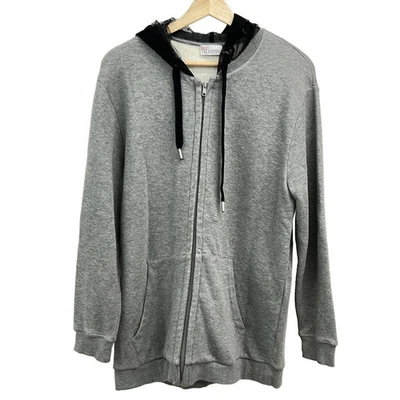 Auténtica sudadera con capucha para mujer RED VALENTINO - SR0MF02I4P4 gris negro Foto 1 de 4