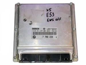 Unidad de control del motor BMW X5 E53 M57 3.0 ECU 0281011257 7790220 IMMO OFF PLUG&PLAY - Imagen 1 de 2