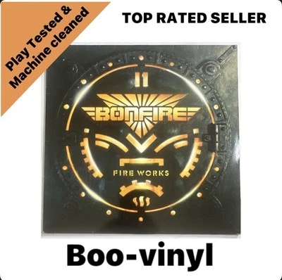 Bonfire ~  Fire Works 1987 Vinyl LP Hard Rock German Issue VG+ / VG+ Foto 1 de 4