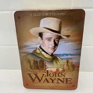 John Wayne America's Legendary Hero Collectors Edition 5 DVD Box Set Tin Case - Picture 1 of 11