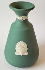 Wedgwood Blaugrün Grün Jasperware Vase Muschel