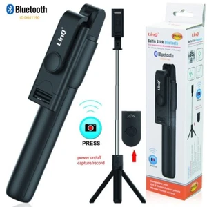 z Bastone Selfie Treppiede Bluetooth LinQ ZP8928 Telecomando Wireless - Foto 1 di 1