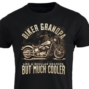 Lustiges Vintage Motorrad Chopper T-Shirt Biker Opa wie normal aber cool Te - Bild 1 von 13